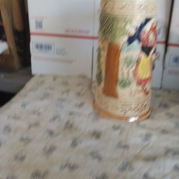 Kato Kogei Hand Painted 9 1/2" Ceramic Beer Stein - Picture 2 of 5